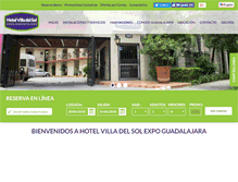 Tablet Screenshot of hotelvilladelsol.com.mx
